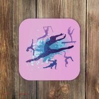 Gymnast Silhouettes  Coaster thumb 0