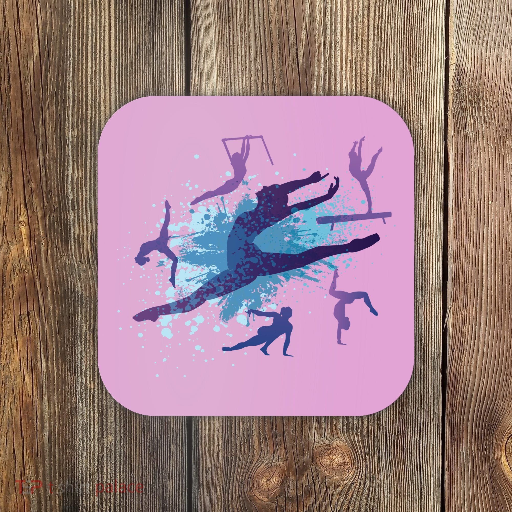 Gymnast Silhouettes  Coaster