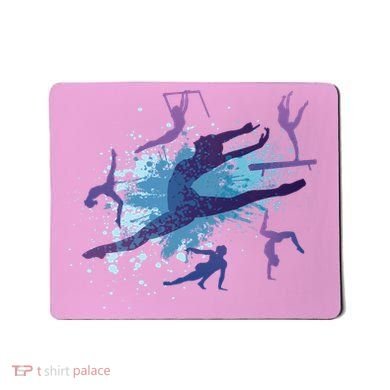 Gymnast Silhouettes  Mousepad