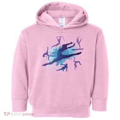 Gymnast Silhouettes  Toddler Hoodie