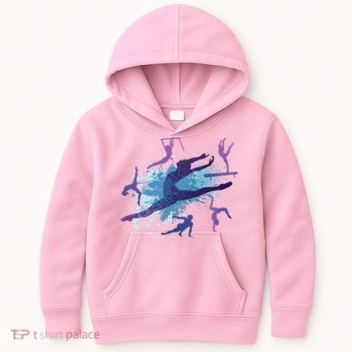 Gymnast Silhouettes  Kids Hoodie
