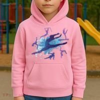 Gymnast Silhouettes  Kids Hoodie thumb 2