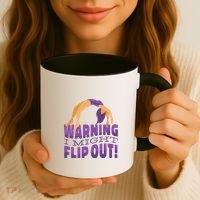 Gymnast Warning Coffee Mug thumb 3