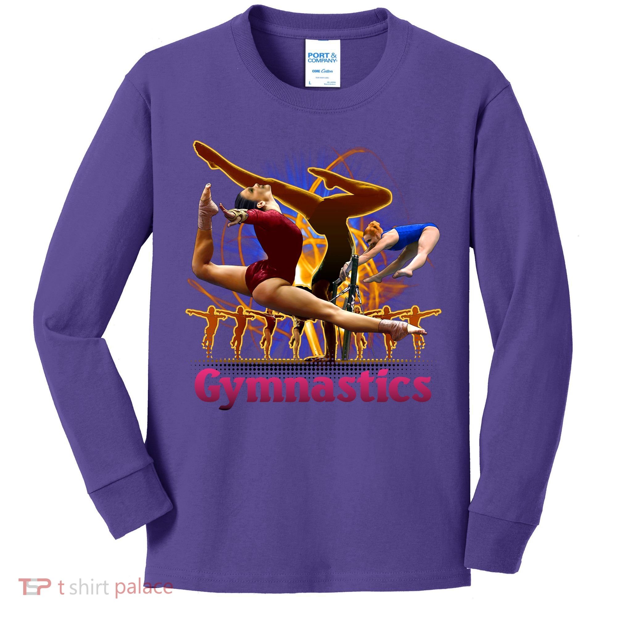 Gymnastics Logo Kids Long Sleeve Shirt
