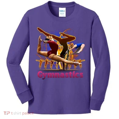 Gymnastics Logo Kids Long Sleeve Shirt