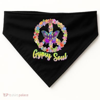 Gypsy Soul Flower Wreath USA-Made Doggie Bandana