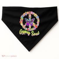Gypsy Soul Flower Wreath USA-Made Doggie Bandana thumb 0