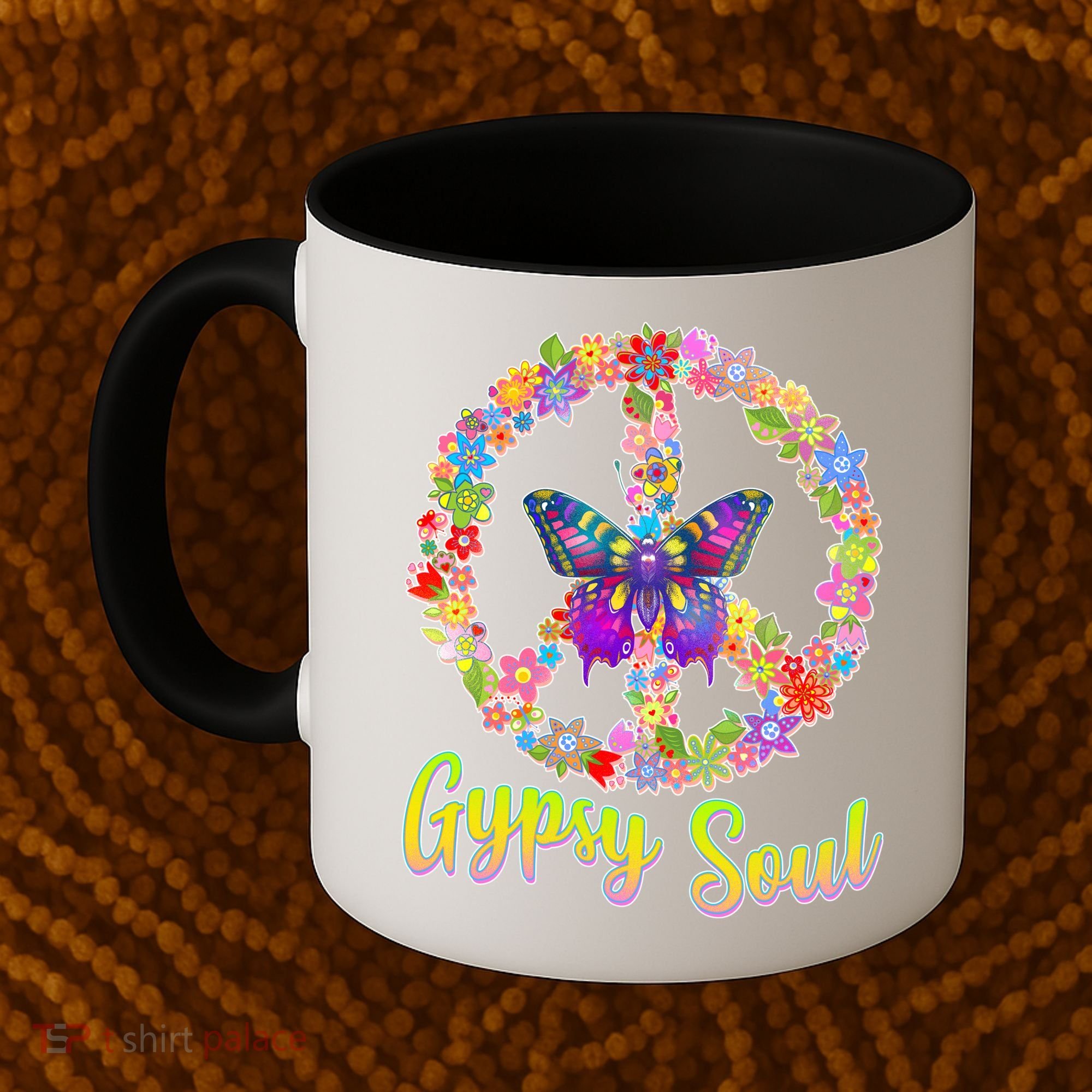 Gypsy Soul Flower Wreath Coffee Mug