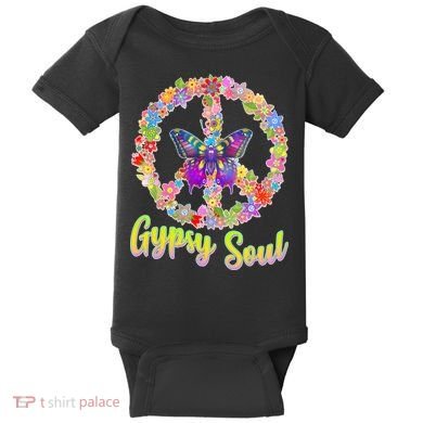 Gypsy Soul Flower Wreath Baby Bodysuit