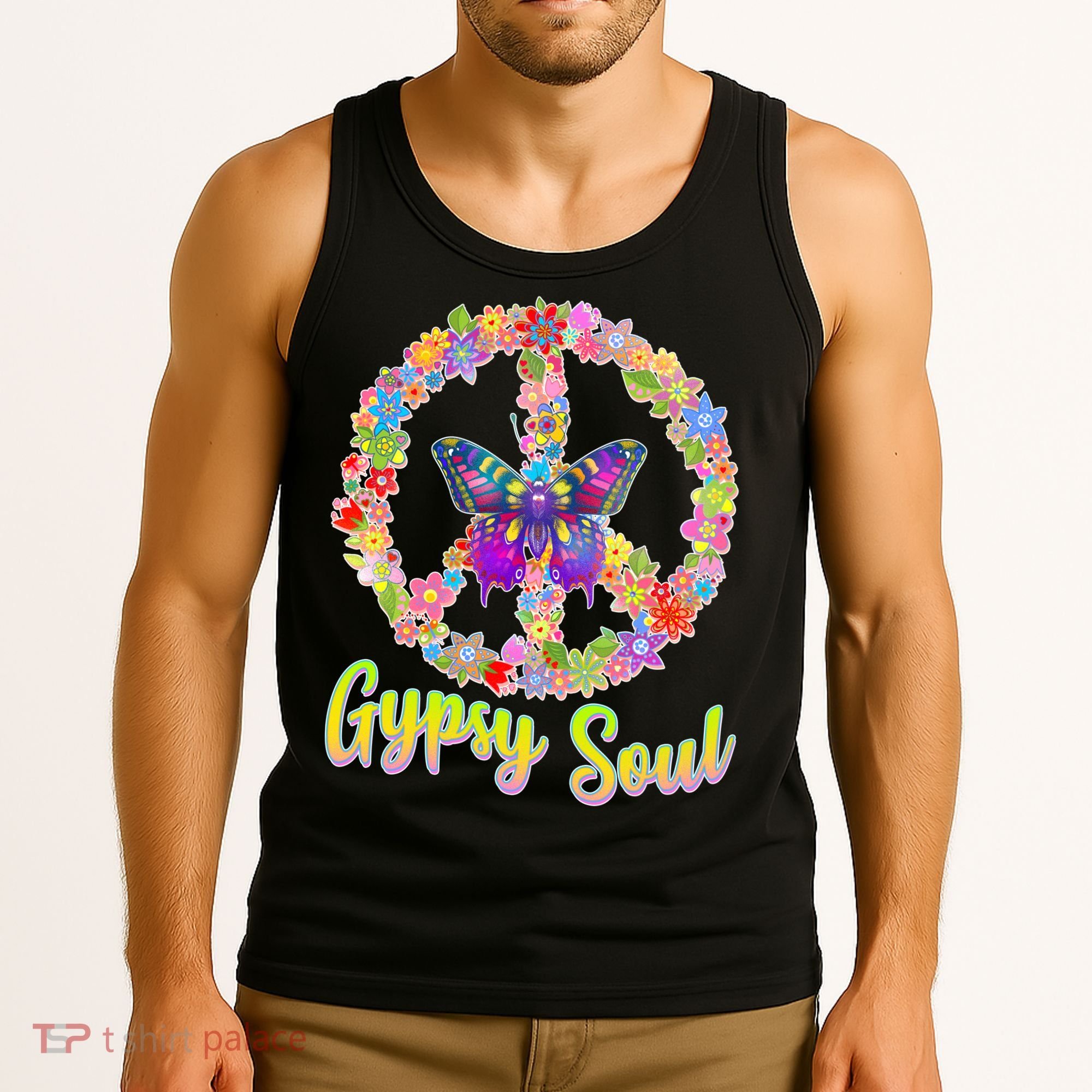 Gypsy Soul Flower Wreath Tank Top