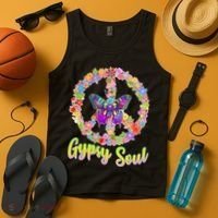 Gypsy Soul Flower Wreath Tank Top thumb 4