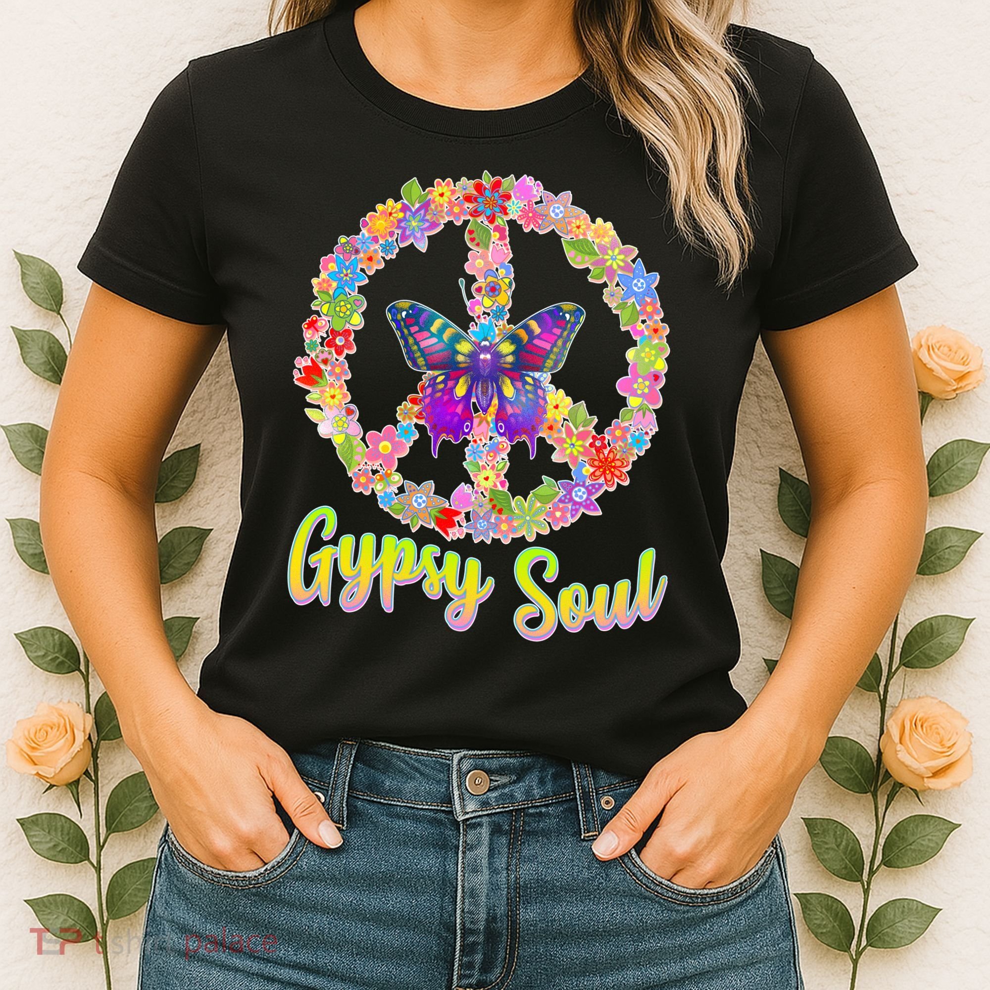 Gypsy Soul Flower Wreath Women's T-Shirt