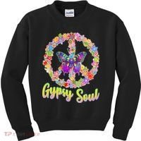 Gypsy Soul Flower Wreath Kids Sweatshirt thumb 0