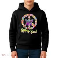 Gypsy Soul Flower Wreath Kids Hoodie thumb 4