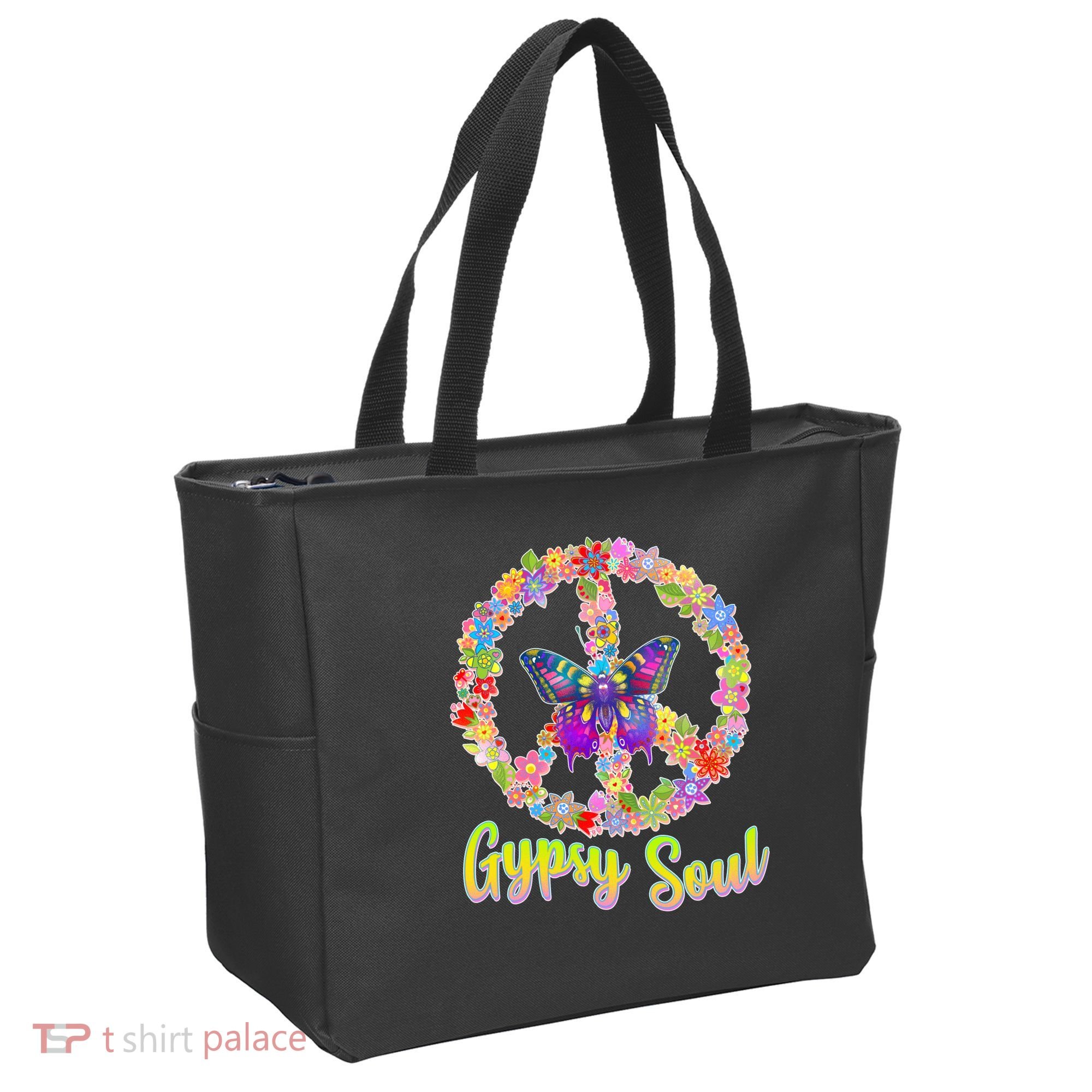 Gypsy Soul Flower Wreath Tote Bag