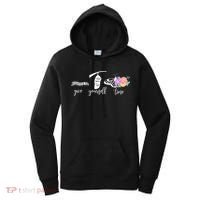 Give Yourself Time Mental Health Awareness Butterfly Life Cycle Women's Hoodie thumb 0