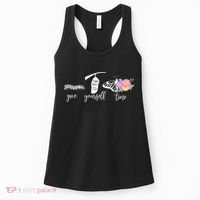 Give Yourself Time Mental Health Awareness Butterfly Life Cycle Women's Tank Top thumb 0