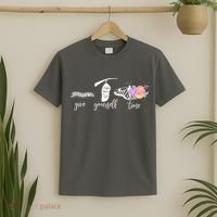 Give Yourself Time Mental Health Awareness Butterfly Life Cycle T-Shirt thumb 2