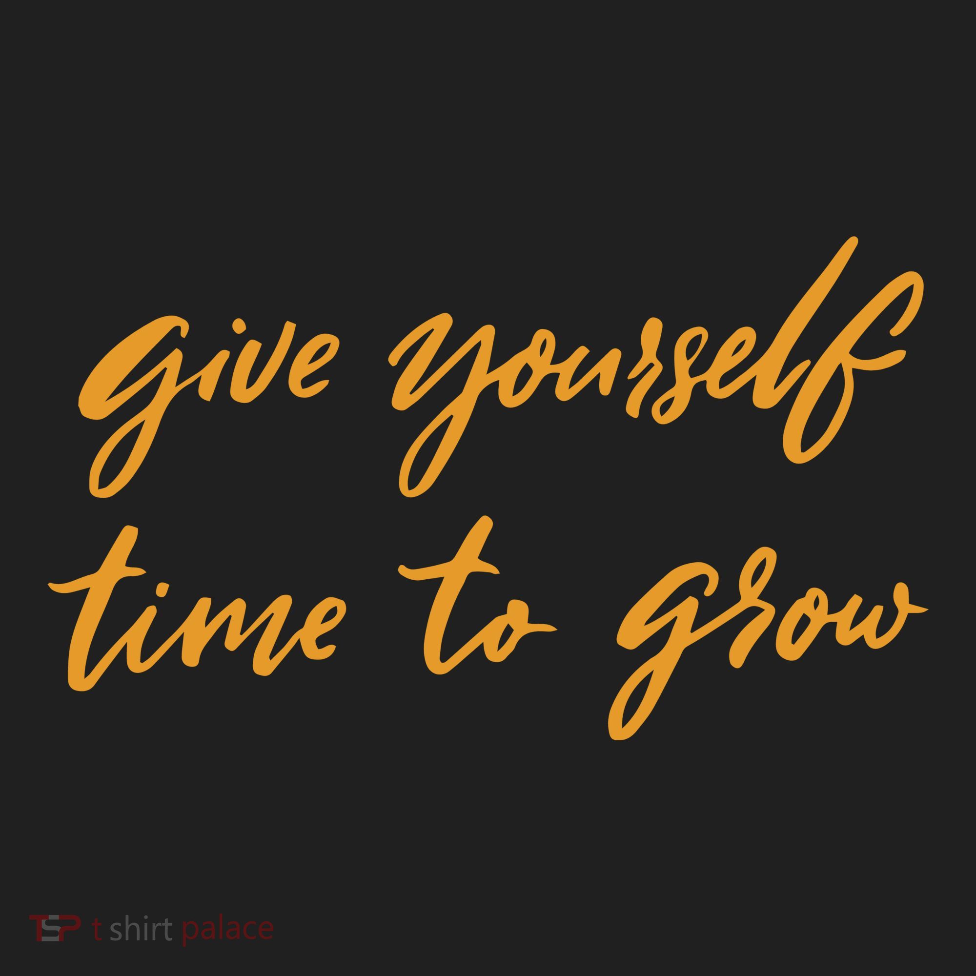 Give Yourself Time To Grow Quote Comfort Colors Boxy T-Shirt