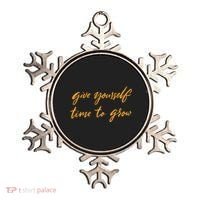 Give Yourself Time To Grow Quote Ornament thumb 0