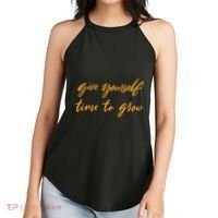 Give Yourself Time To Grow Quote Women's Perfect Tri Rocker Tank thumb 2