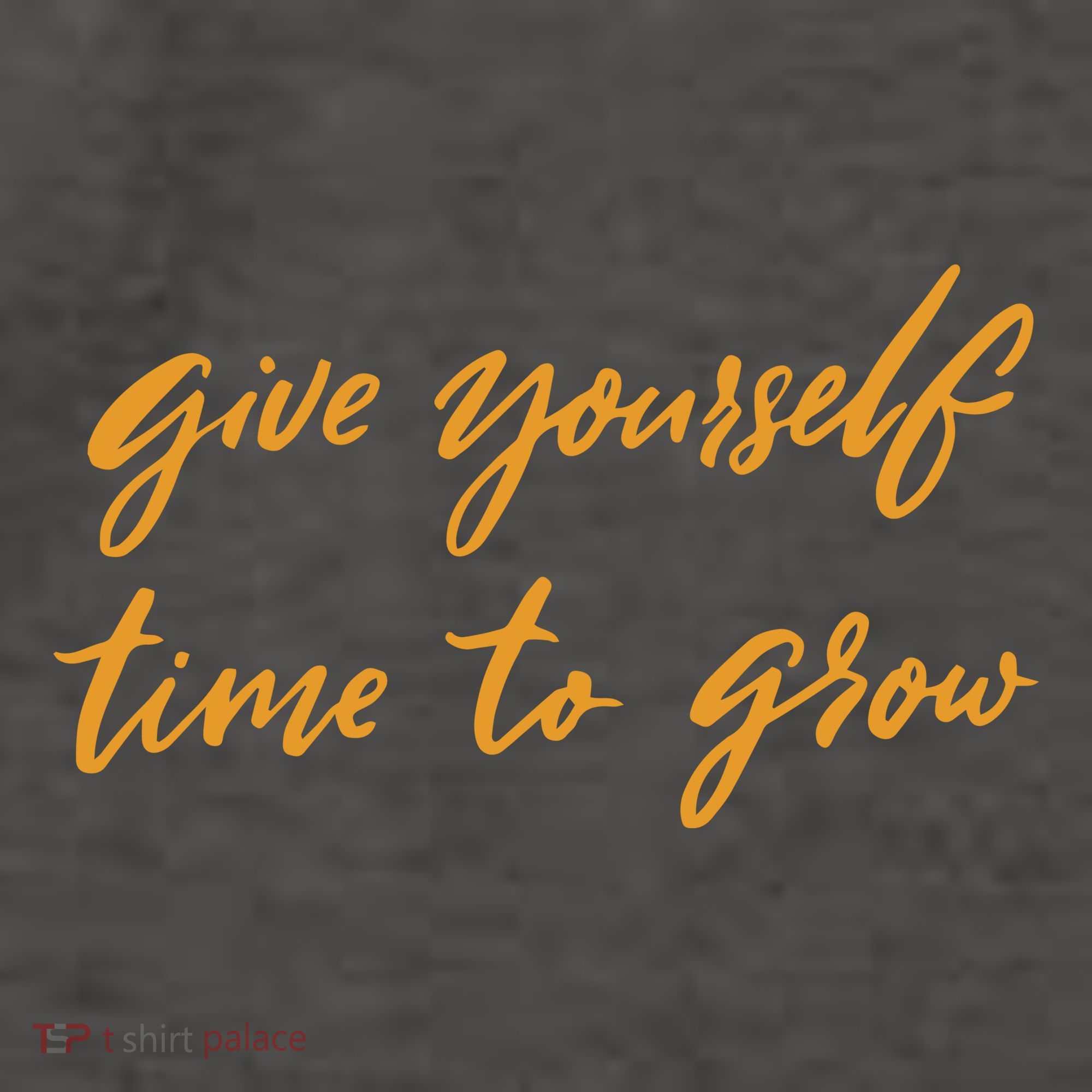Give Yourself Time To Grow Quote Vector Backpack