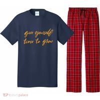 Give Yourself Time To Grow Quote Pajama Set thumb 0