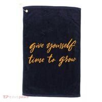 Give Yourself Time To Grow Quote Golf Towel thumb 0