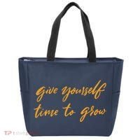 Give Yourself Time To Grow Quote Tote Bag thumb 0