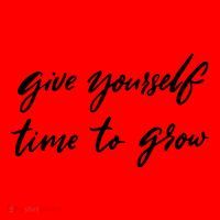 Give Yourself Time To Grow Quote Santa Hat thumb 1