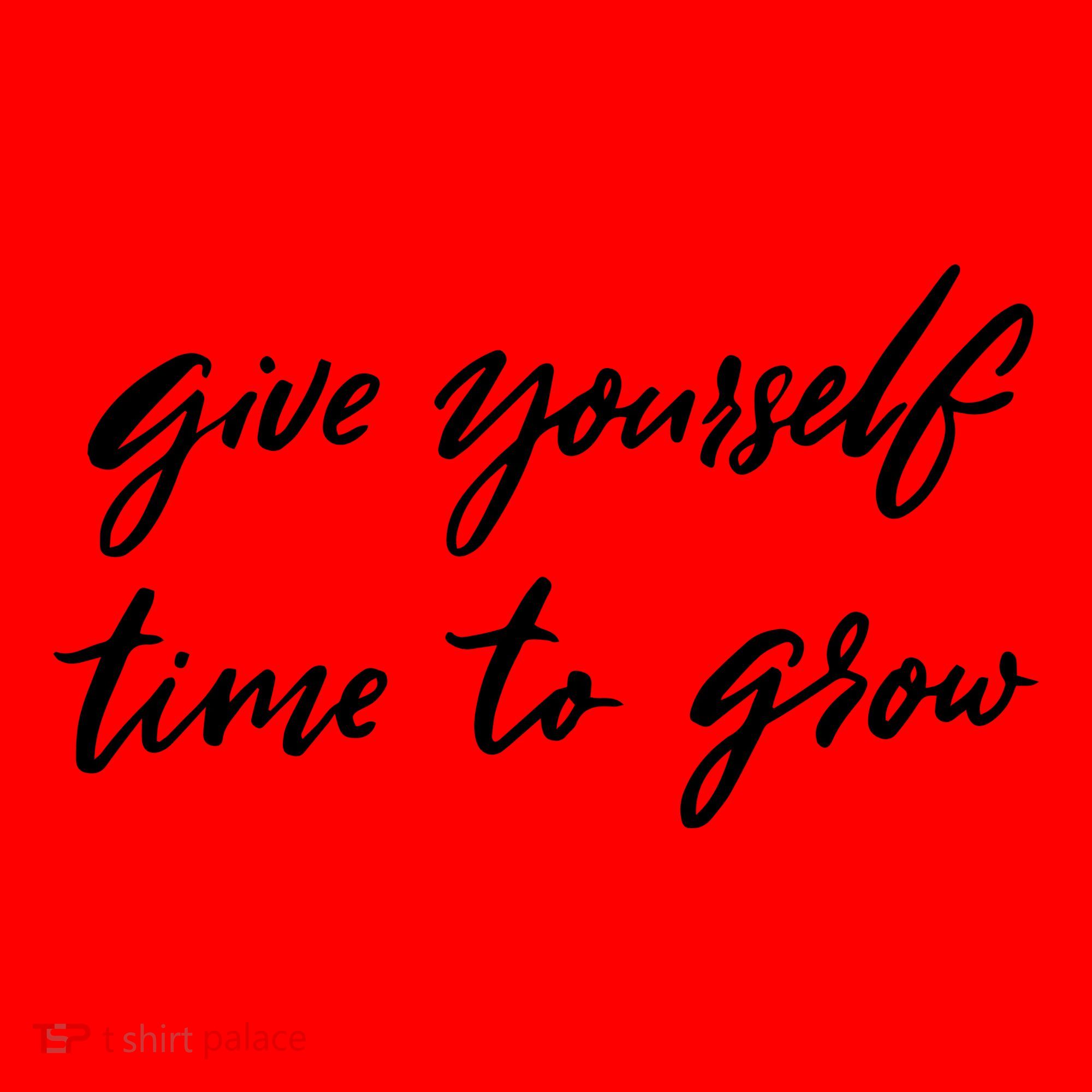 Give Yourself Time To Grow Quote Santa Hat