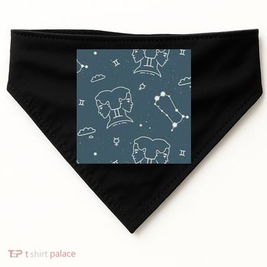 Gemini Zodiac Astrology USA-Made Doggie Bandana