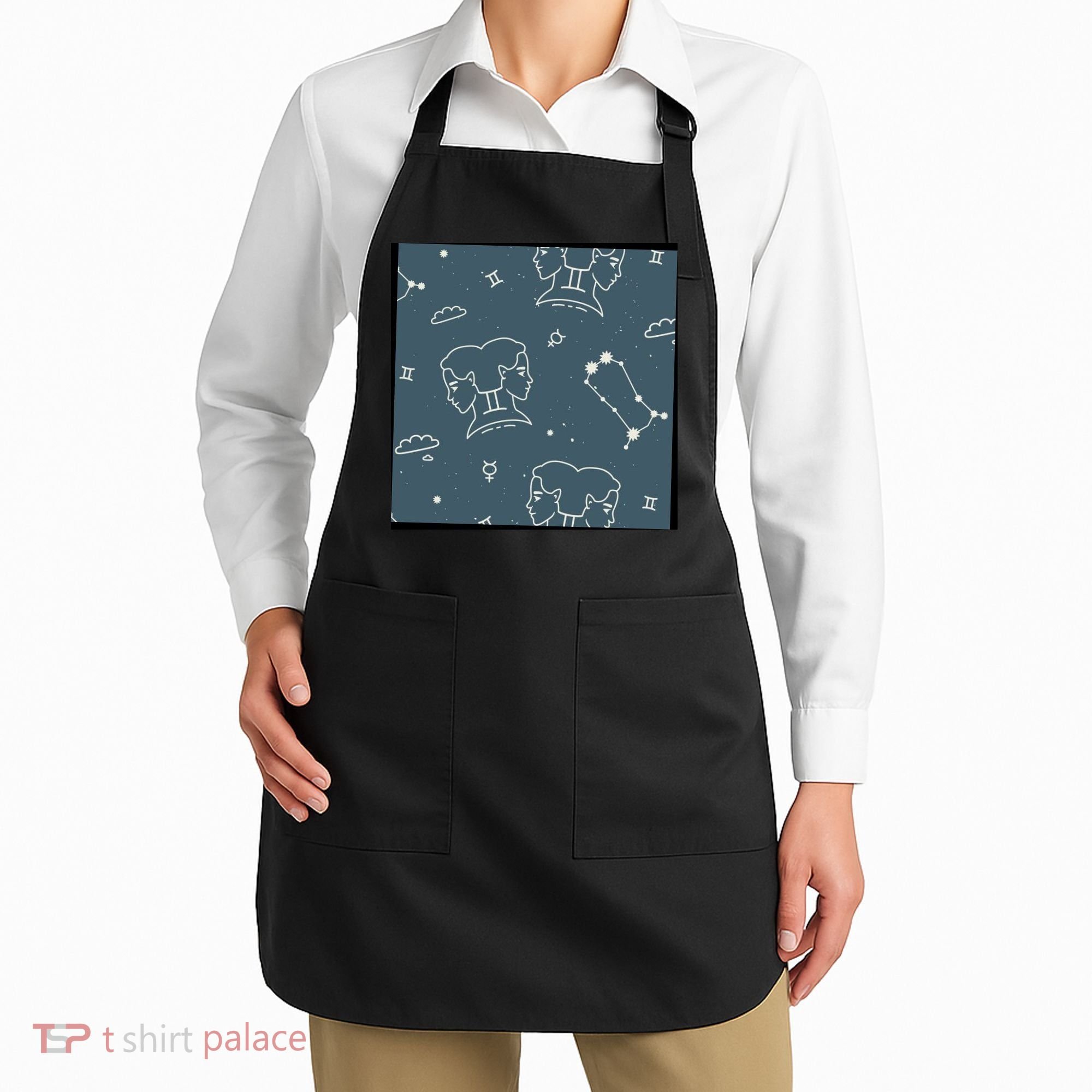 Gemini Zodiac Astrology Apron