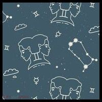 Gemini Zodiac Astrology Mousepad thumb 1