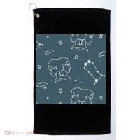 Gemini Zodiac Astrology Golf Towel thumb 0