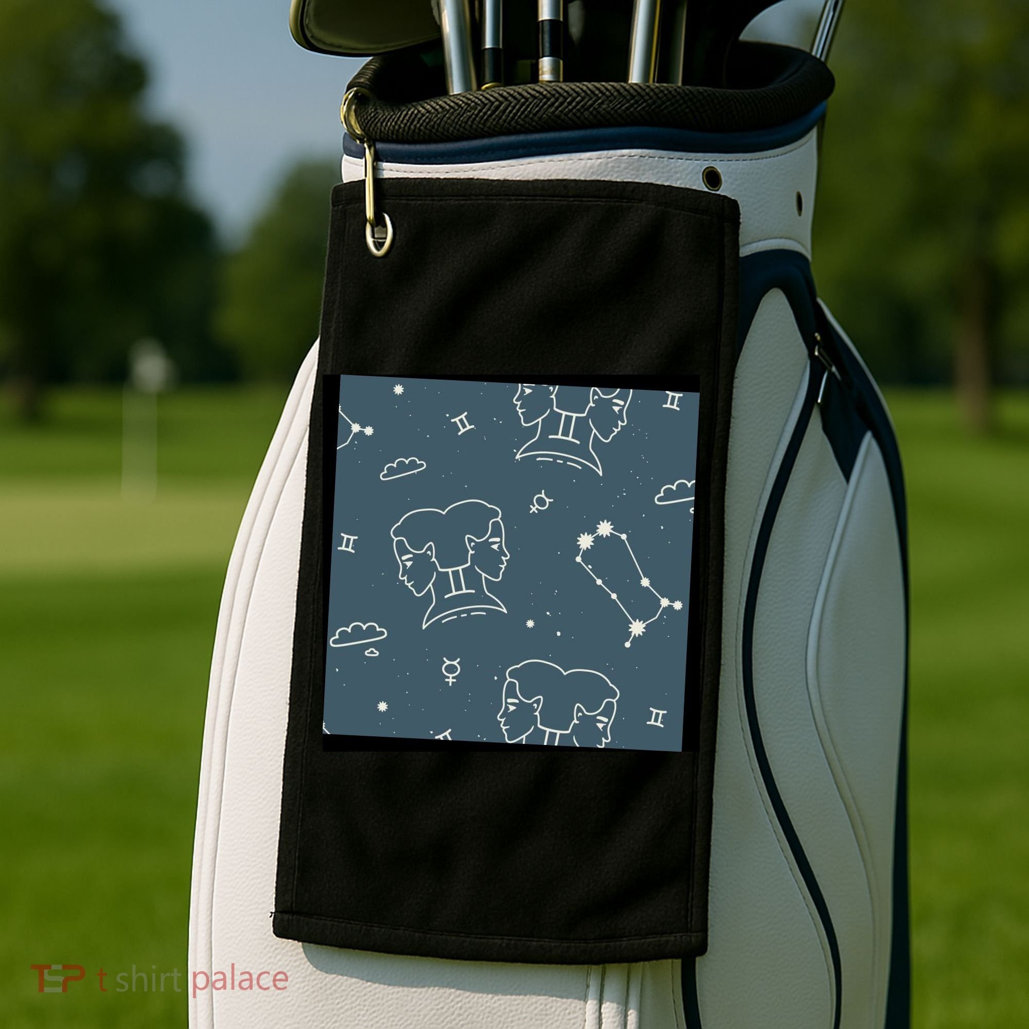 Gemini Zodiac Astrology Golf Towel