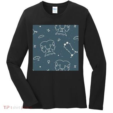 Gemini Zodiac Astrology Women's Long Sleeve Shirt