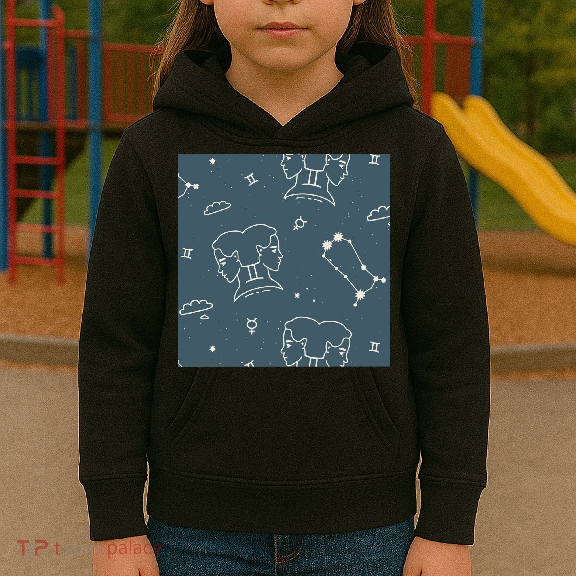 Gemini Zodiac Astrology Kids Hoodie