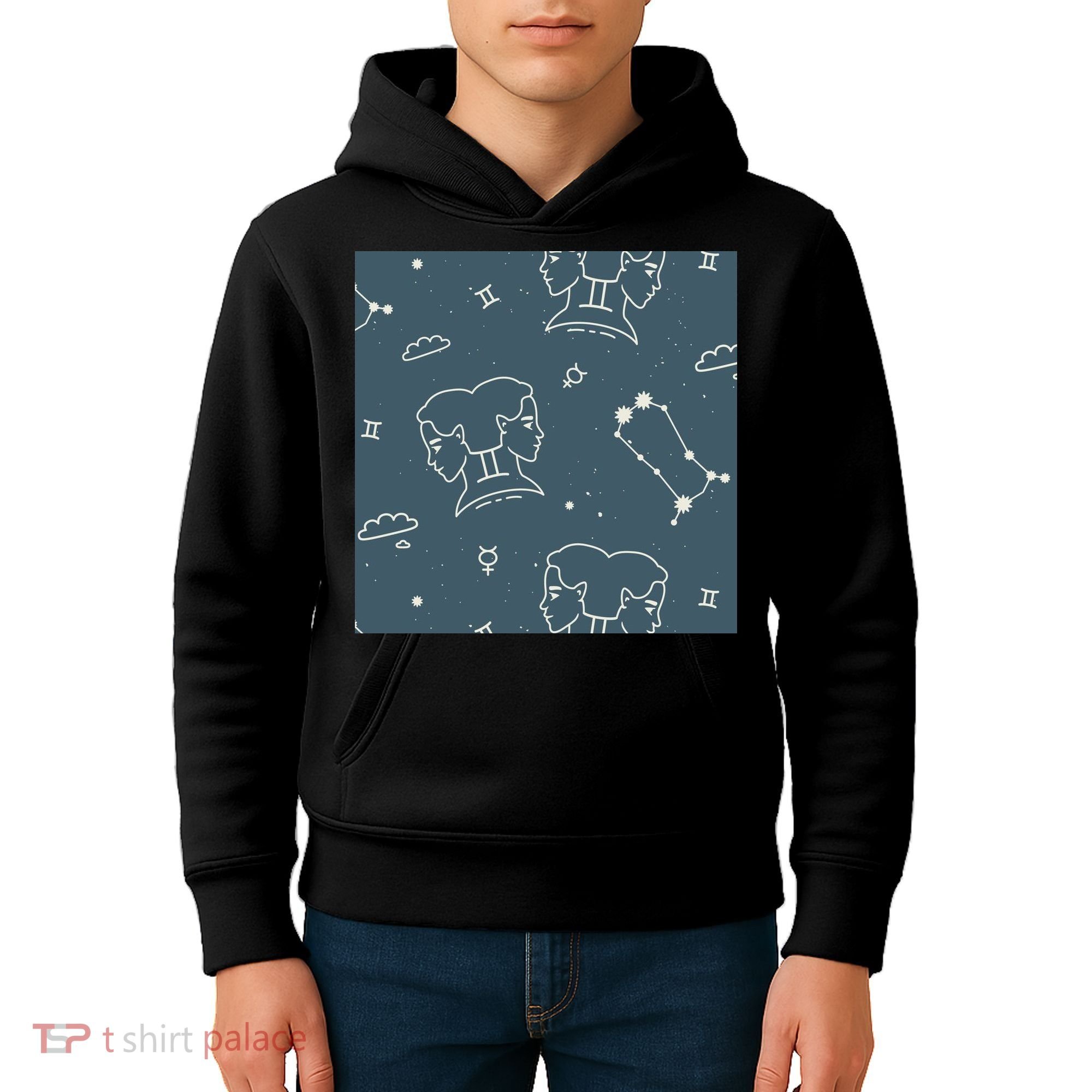 Gemini Zodiac Astrology Kids Hoodie