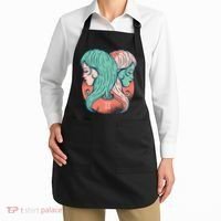 Gemini Zodiac Girl 1 Apron thumb 2