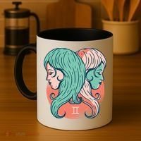 Gemini Zodiac Girl 1 Coffee Mug thumb 4