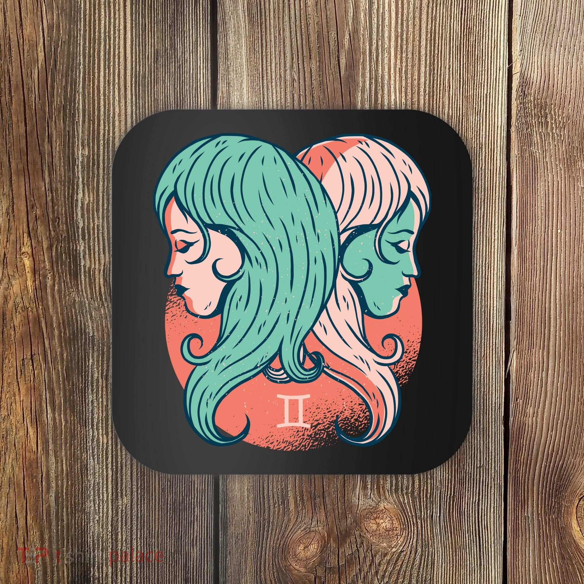 Gemini Zodiac Girl 1 Coaster