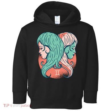 Gemini Zodiac Girl 1 Toddler Hoodie