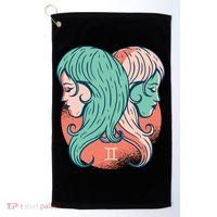 Gemini Zodiac Girl 1 Golf Towel thumb 0