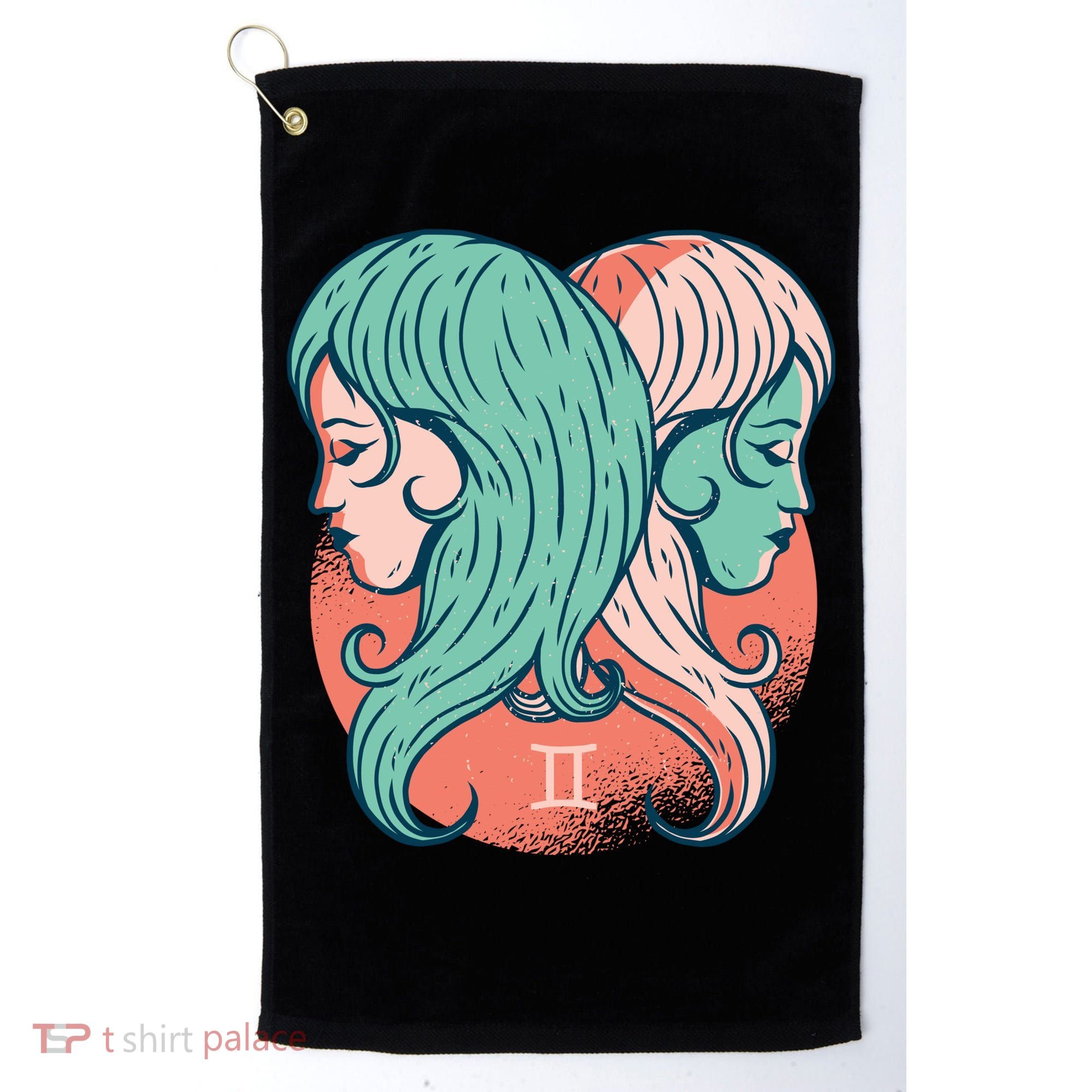 Gemini Zodiac Girl 1 Golf Towel