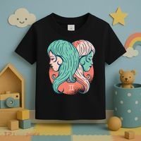 Gemini Zodiac Girl 1 Toddler T-Shirt thumb 3