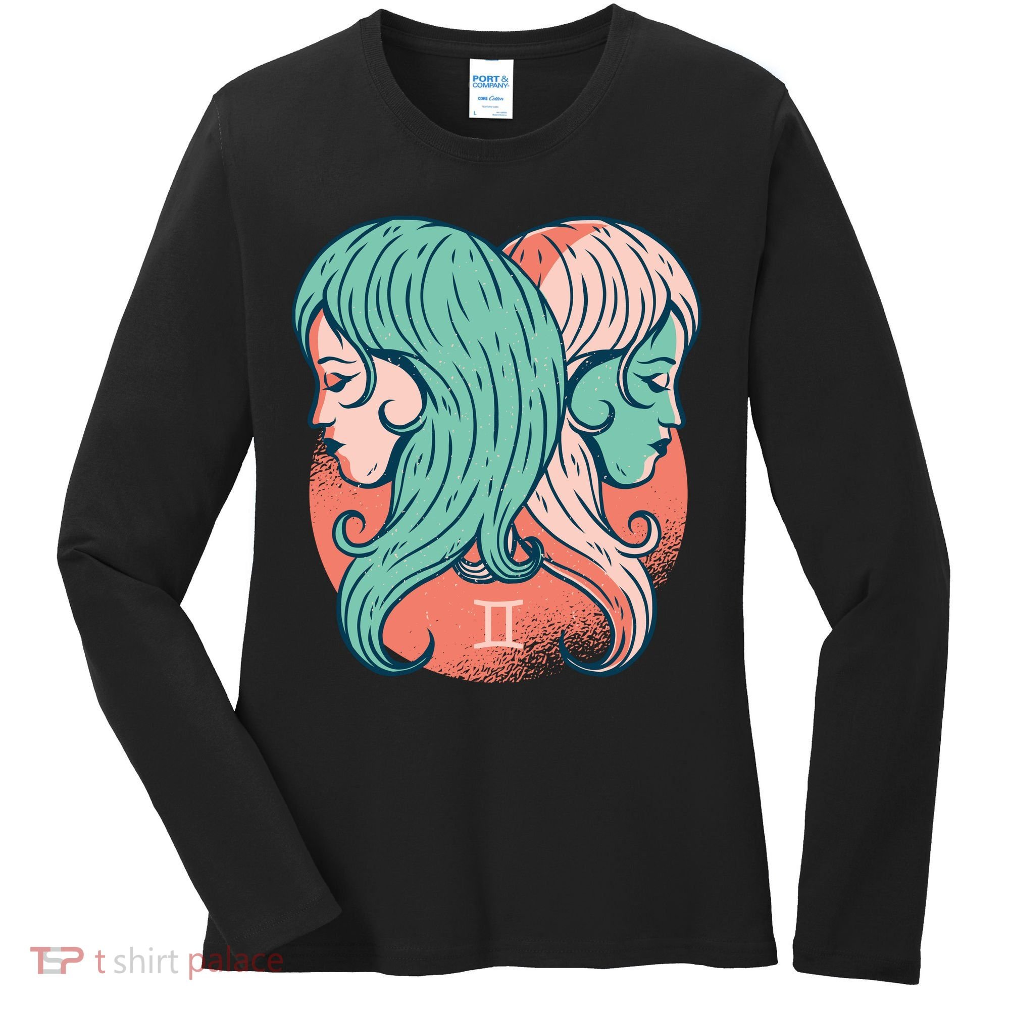 Gemini Zodiac Girl 1 Women's Long Sleeve Shirt