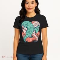 Gemini Zodiac Girl 1 Women's T-Shirt thumb 4