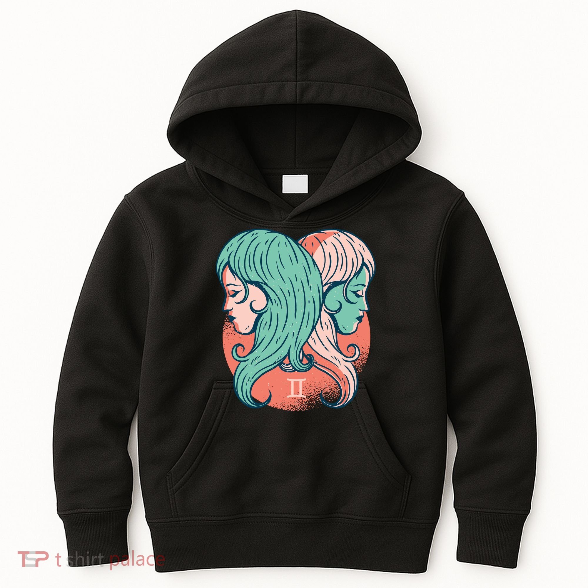 Gemini Zodiac Girl 1 Kids Hoodie