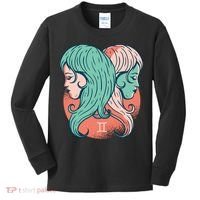 Gemini Zodiac Girl 1 Kids Long Sleeve Shirt thumb 0
